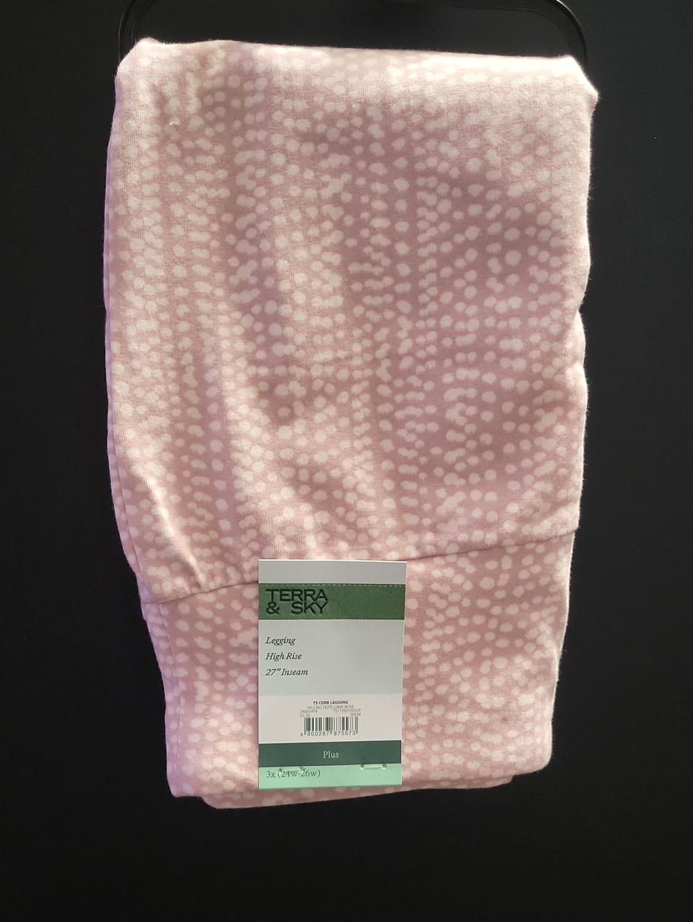 Blush Pink Dot High-Rise Leggings.  T18 - Picture 2 of 2